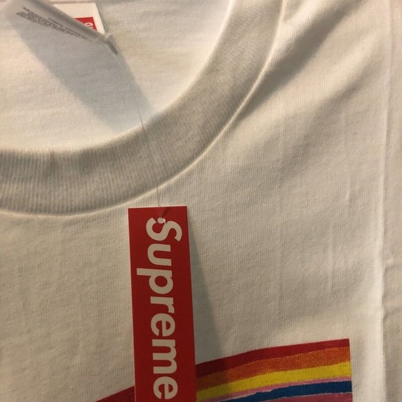 Supreme Dunk Tee White Size S - Picture 6 of 6